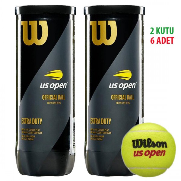 Wilson Us Open 2 Kutu Wilson Us Open tenis Topu Vakum Ambalajda WRT106200