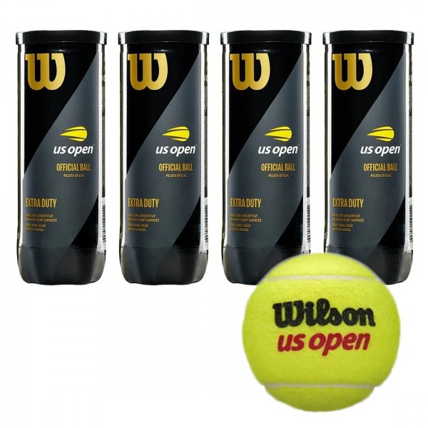 Wilson Us Open 4 Kutu Wilson Us Open tenis Topu Vakum Ambalajda WRT106200