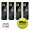 Wilson Us Open 4 Kutu Wilson Us Open tenis Topu Vakum Ambalajda WRT106200
