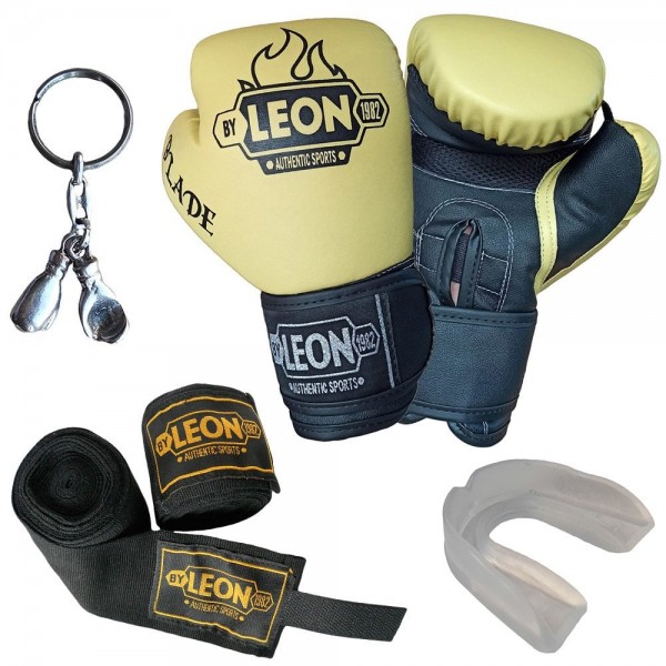 boks eldiveni  Blade Training Boks Eldiveni, Bandaj Dişlik Anahtarlık Seti Sarı