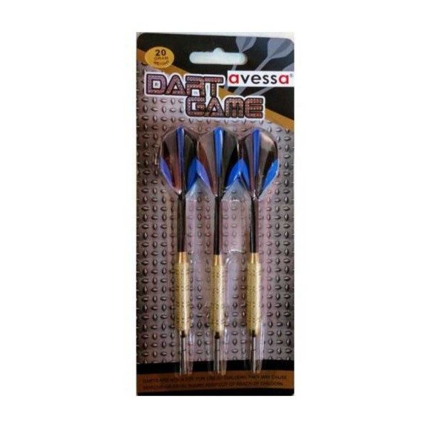 Unisex Spor Malzemeleri - 20 Gr Pirinç 3 Lü Dart Oku Seti Mavi - Ap502 Renk: Mavi Beden: 18 gr